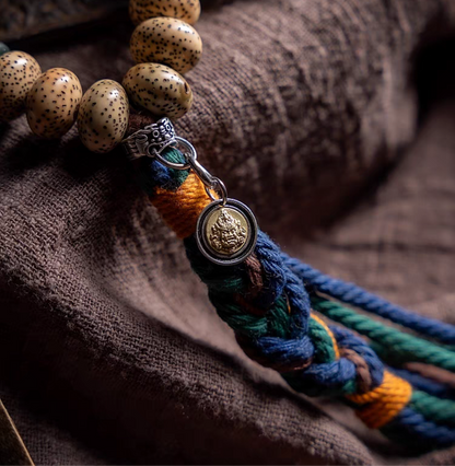 Bodhi Seed Mala with Jambhala Pendant