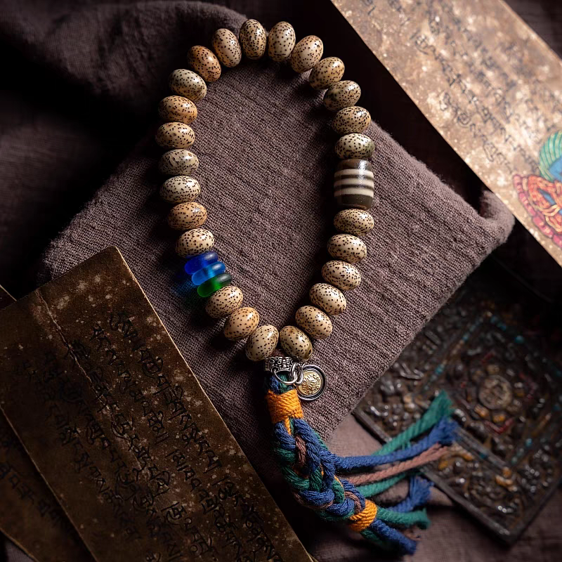 Bodhi Seed Mala with Jambhala Pendant