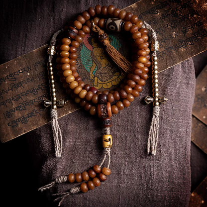 Simple Tibetan Craft- 108 Yak Bone Mala